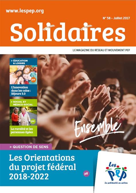 LE MAGAZINE DU RÉSEAU ET MOUVEMENT PEP LES 1ÈRES .